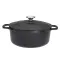 cocottes fonte CHASSEUR Cocotte ronde 32 cm Noire Sublime ovale ronde ceramique pas cher
