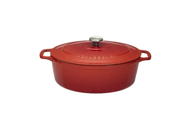 cocottes fonte CHASSEUR Daubière 31 cm Rubis Sublime ovale ronde ceramique pas cher