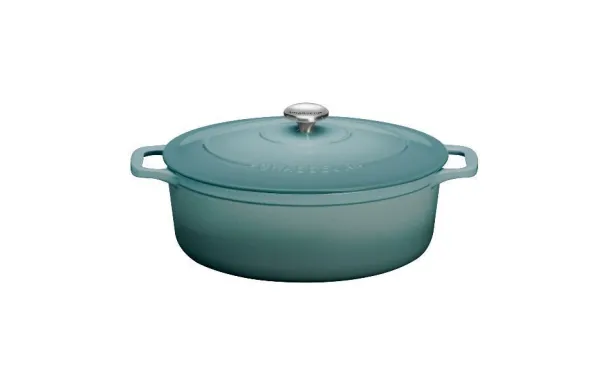 CHASSEUR Cocotte en fonte ovale 33 cm Quartz - Sublime