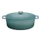 CHASSEUR Cocotte en fonte ovale 29 cm Quartz - Sublime