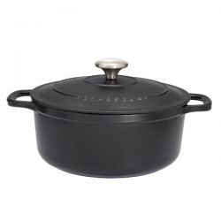 CHASSEUR Cocotte en fonte ronde 26 cm Noire - Sublime