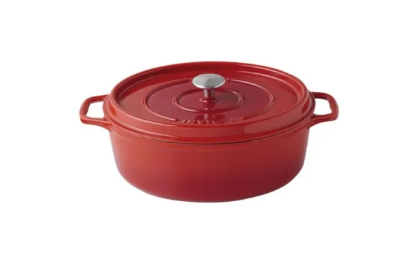 INVICTA Cocotte en fonte ovale 29 cm Rubis
