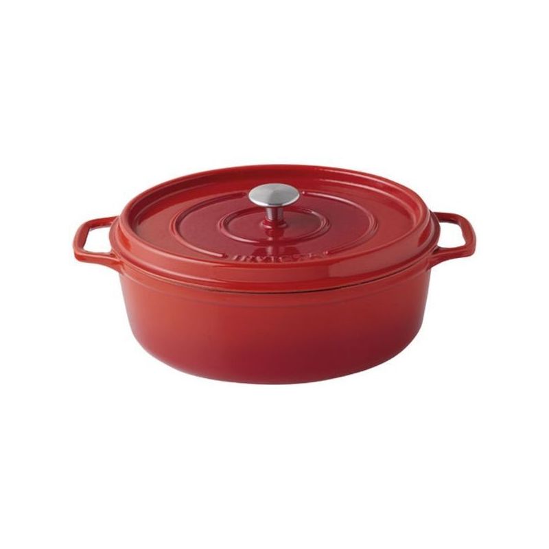 INVICTA Cocotte en fonte ovale 29 cm Rubis