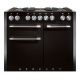 Cuisinière FALCON MERCURY 1082 Mixte Noir Brillant/Inox poli -MCY1082DFGB/-EU