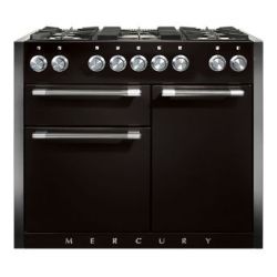 Cuisinière FALCON MERCURY 1082 Mixte Noir Brillant/Inox poli -MCY1082DFGB/-EU