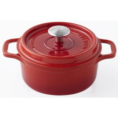 INVICTA Cocotte en fonte ronde 24 cm Rubis