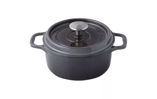 cocottes fonte INVICTA Cocotte en fonte ronde 28 cm Taupe ovale ronde ceramique pas cher