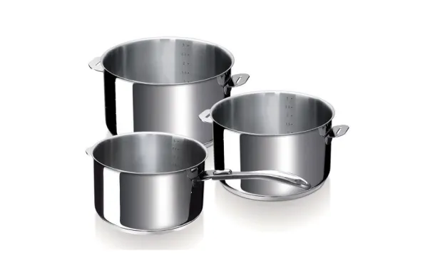  BEKA Série de 3 casseroles 16 à 20 cm + poignée Evolution casserole serie de casseroles inox pas cher avis