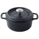 INVICTA Cocotte en fonte ronde 18 cm Noire