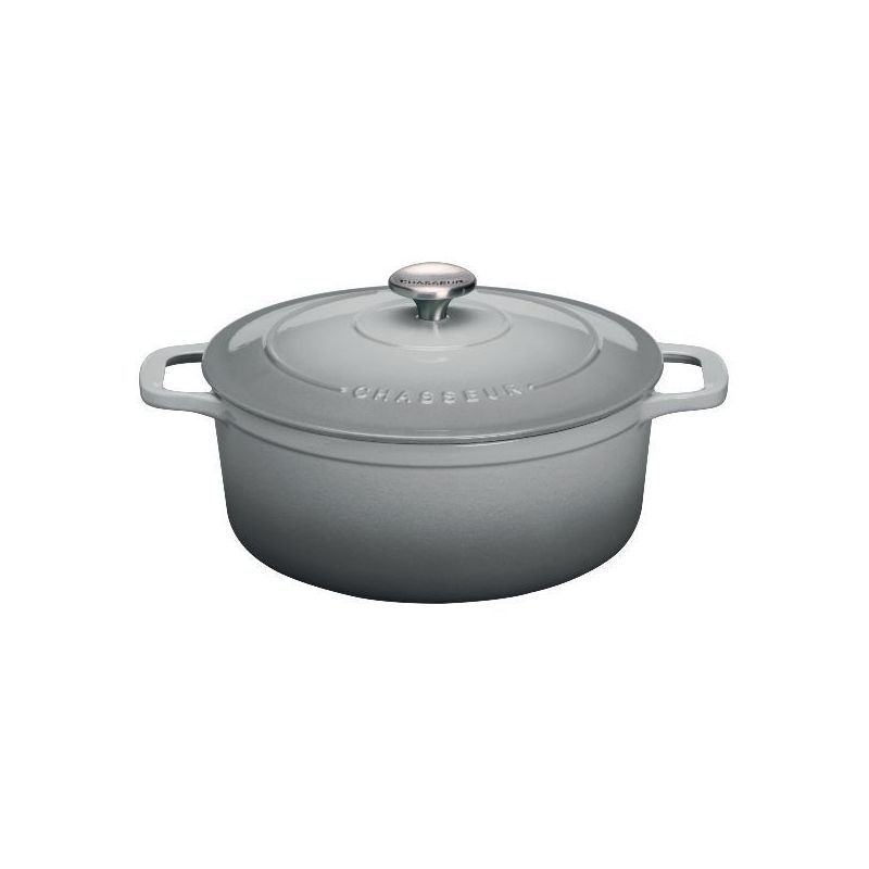 CHASSEUR Cocotte en fonte ronde 20 cm Gris Céleste - Sublime