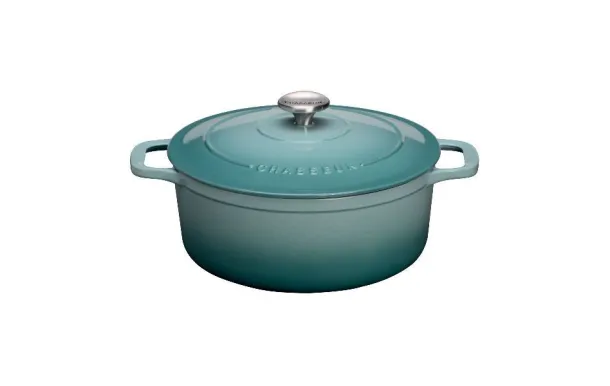 CHASSEUR Cocotte en fonte ronde 20 cm Quartz - Sublime