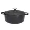 cocottes fonte CHASSEUR Cocotte ronde 18 cm Noire Sublime ovale ronde ceramique pas cher