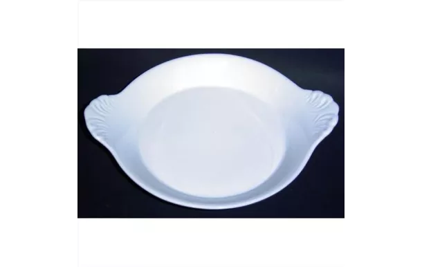 GIRARD Plat rond à oreilles Blanc 