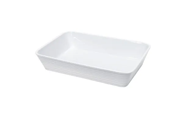 KUCHENPROFI MOULE A GRATIN RECTANGULAIRE 30X21X6 BLANC