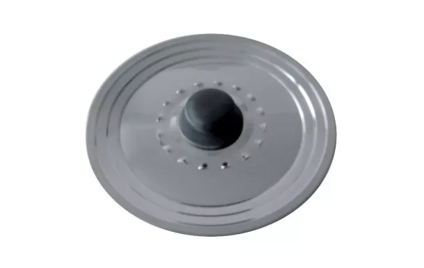 BAUMALU Couvercle inox avec trou vapeur - Diamètre 28/32 cm 