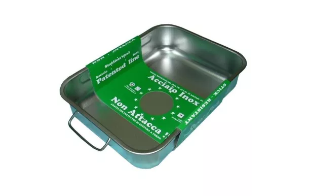 STEEL PAN Plat à four haut 35 x 26 cm 