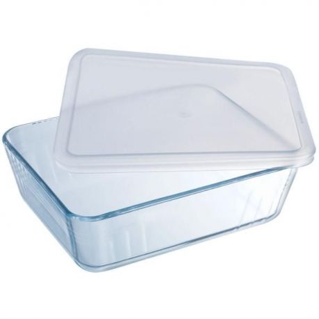 PYREX Plat rectangulaire avec couvercle 25 x 20 cm - Cook & Store Classic