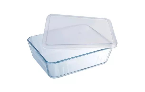 PYREX Plat rectangulaire avec couvercle 25 x 20 cm - Cook & Store Classic
