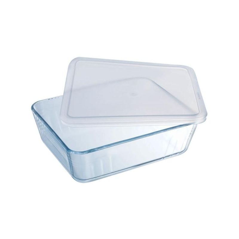 pyrex plat rectangulaire avec couvercle 27 x 23 cm - cook & store classic