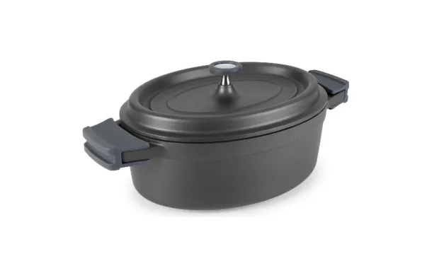 cocottes fonte LACOR Cocotte ovale 26 cm Noire - Fundicion ovale ronde ceramique pas cher