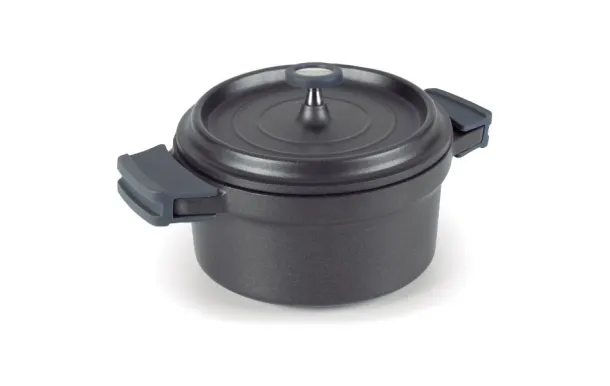 cocottes fonte LACOR Cocotte ronde 24 cm Noire - Fundicion ovale ronde ceramique pas cher