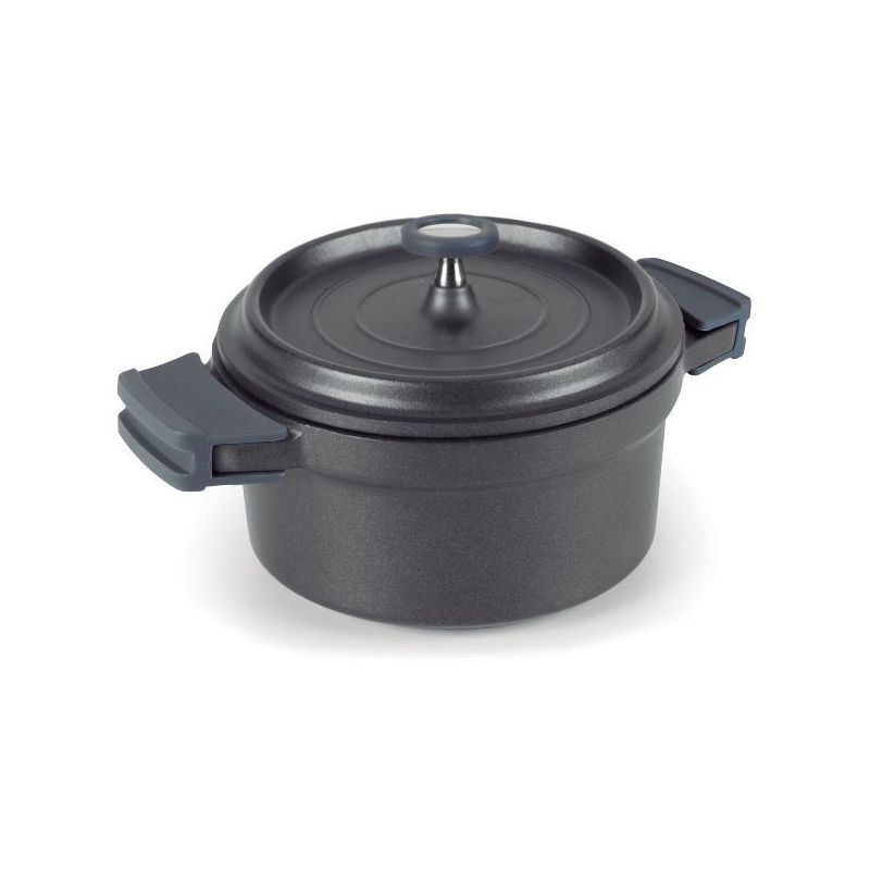 lacor cocotte ronde 20 cm noire - fundicion