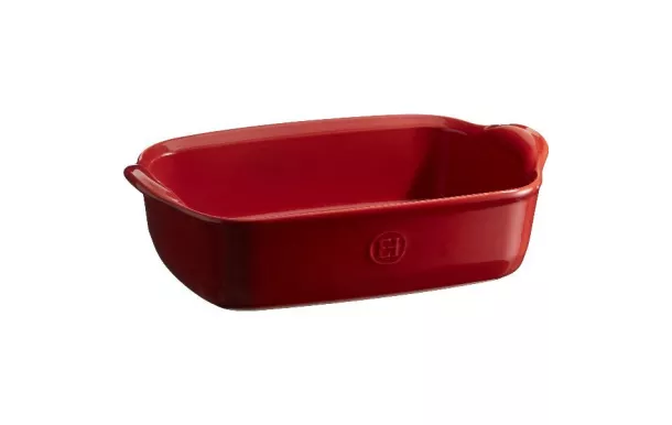 Plat rectangulaire 22 x 14 cm emile henry rouge Grand Cru Ultime LE FOUR 349649 pas cher 