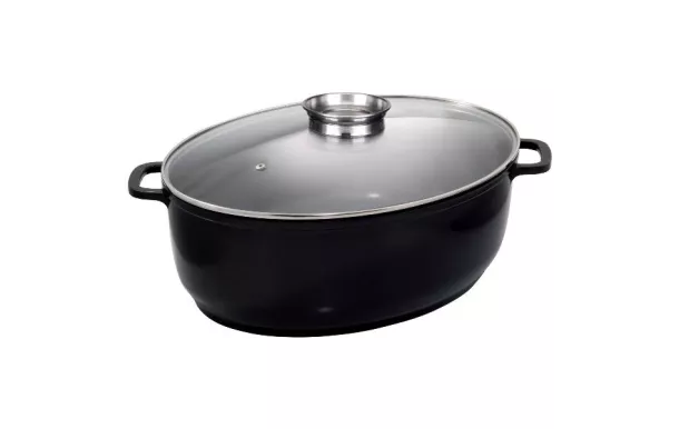 cocottes fonte BAUMALU Cocotte ovale 43 cm - Jumbo ovale ronde ceramique pas cher