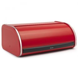 BRABANTIA Boîte à pain avec couvercle coulissant - Passion Red