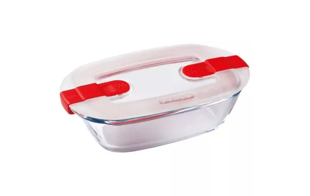 PYREX Plat rectangulaire micro-ondes 17 x 10 cm - Cook & Heat