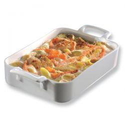 REVOL Plat rectangle 30 x 21.5 x 6.5 cm Blanc - Belle Cuisine