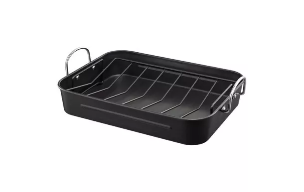 BEKA Plat à four rectangulaire 38 x 29 cm avec grille