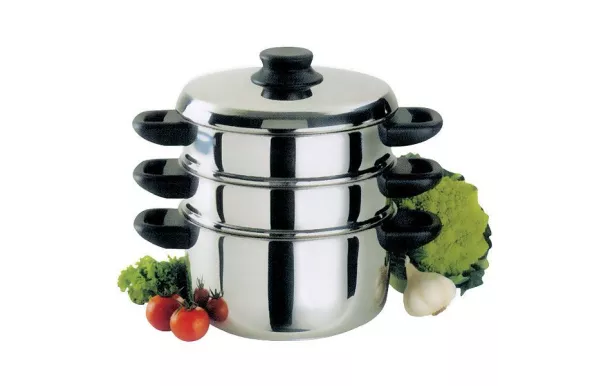 BAUMALU Combiné vapeur inox 20 cm 3 corps 