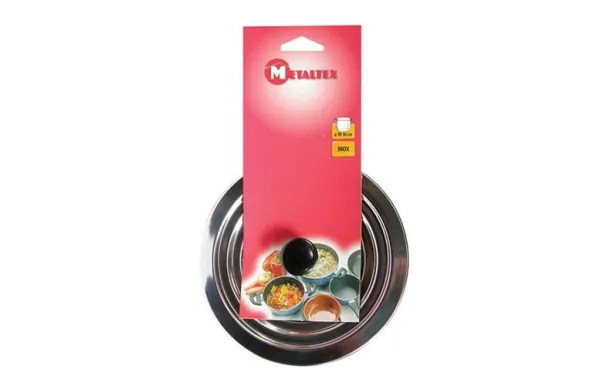 METALTEX Couvercle inox diamètre 12 à 16 cm