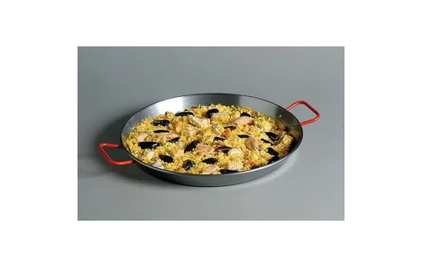 LA VALENCIANA Plat à paëlla Acier Poli 60 cm