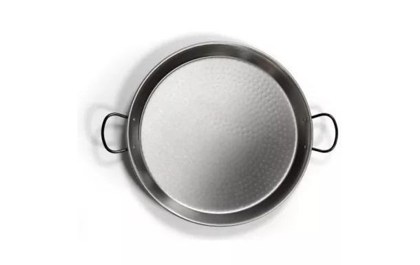 LA VALENCIANA Plat à paëlla profond 50 cm en acier poli