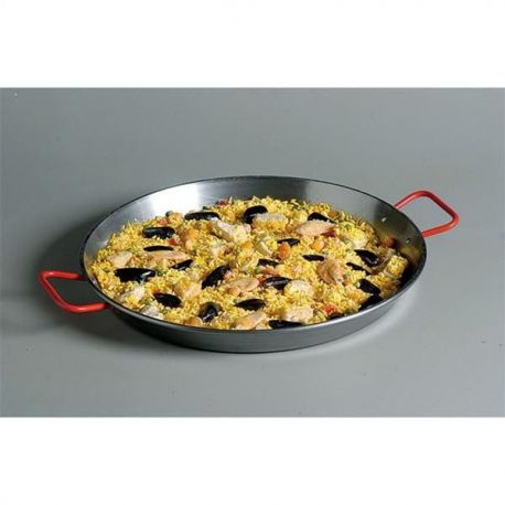 LA VALENCIANA Plat à paëlla Acier Poli 80 cm