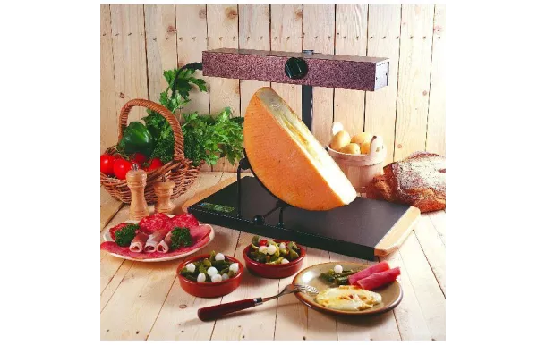 RACL05 BRON COUCKE Rampe raclette 1/2 meule  montagnard avis moins cher