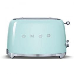 SMEG Toaster 2 tranches Vert d'eau - Années 50 - TSF01PGEU