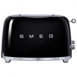 SMEG Toaster 2 tranches Noir - Années 50 - TSF01BLEU