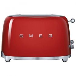 SMEG Toaster 2 tranches Rouge - Années 50 - TSF01RDEU