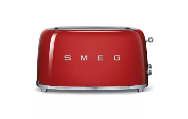 SMEG Grille-pain 2 fentes Rouge Années 50 - TSF02RDEU