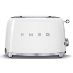 SMEG Toaster 2 tranches Blanc Années 50 - TSF01WHEU
