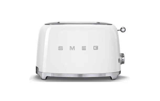SMEG Toaster 2 tranches Blanc Années 50 - TSF01WHEU