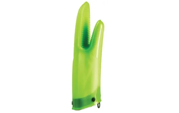 MASTRAD Gant de cuisine silicone & coton Vert