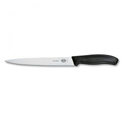 VICTORINOX Couteau pour filet de sole noir 20 cm Lame flexible