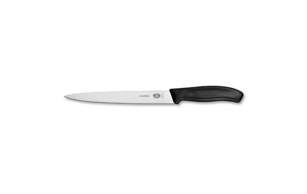 VICTORINOX Couteau pour filet de sole noir 20 cm Lame flexible