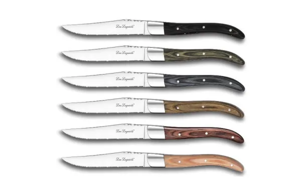 AMEFA Coffret de 6 couteaux à steak Louis - Lou Laguiole®
