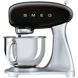 SMEG Robot sur socle 4.8 L Inox et Noir Années 50 - SMF02BLEU