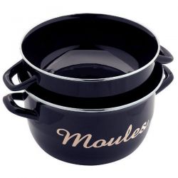 BAUMALU Marmite à moules 24 cm Noire